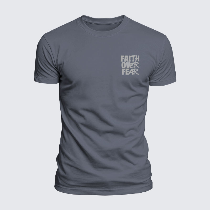 Luxe Mercerized Cotton Tee - Faith Over Fear