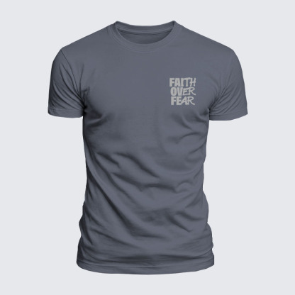 Luxe Mercerized Cotton Tee - Faith Over Fear