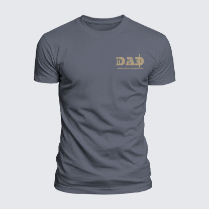 Luxe Mercerized Cotton Tee - Dad-Leader Protector Man Of God 