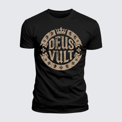 Luxe Mercerized Cotton Tee - Deus Vult