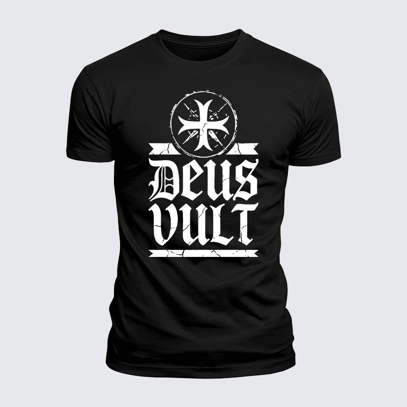 Man Of God Husband Dad Jesus God Christian Cotton T-Shirt