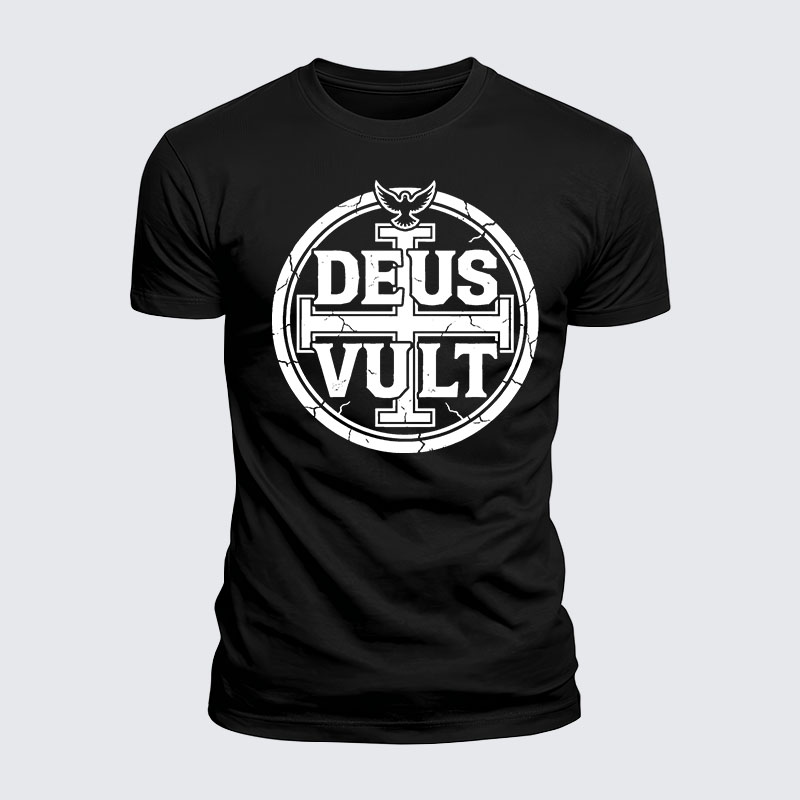 Man Of God Husband Dad Jesus God Christian Cotton T-Shirt