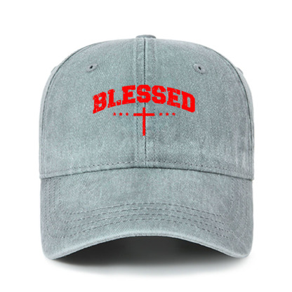 Heritage Washed Cap - Blessed Cross
