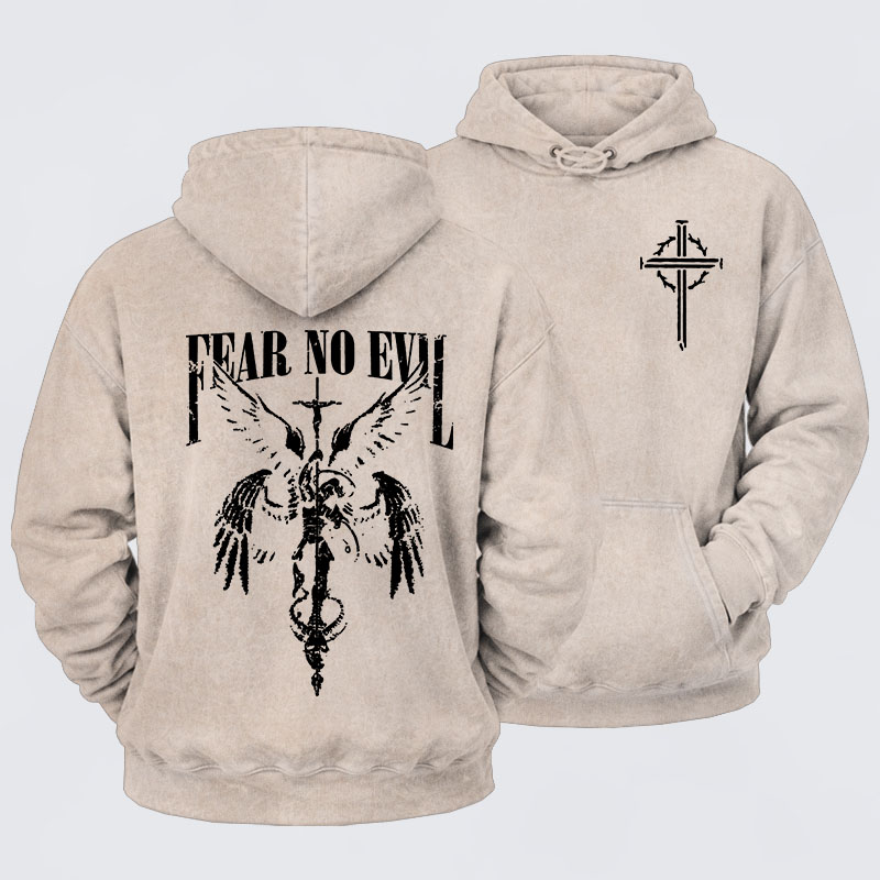 Washed Hoodie -  Fear No Evil