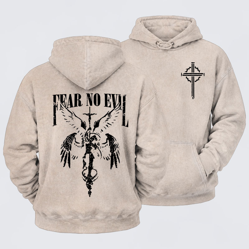 Washed Hoodie -  Fear No Evil