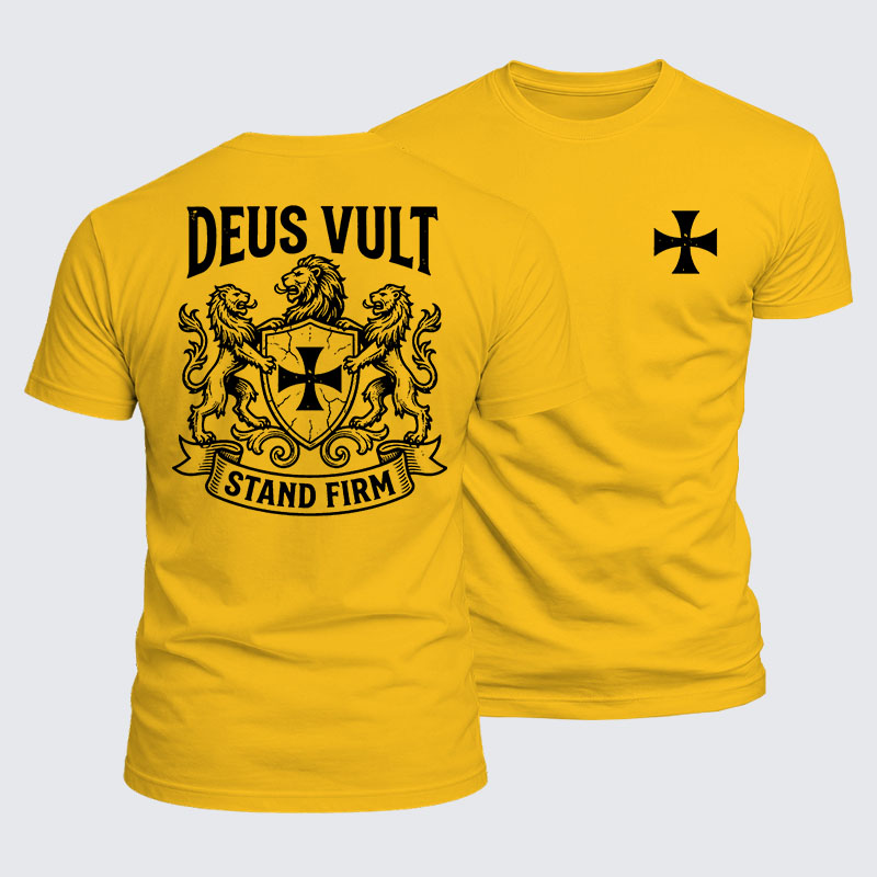 [Copy]Luxe Mercerized Cotton Tee - Deus Vult Christ Is King