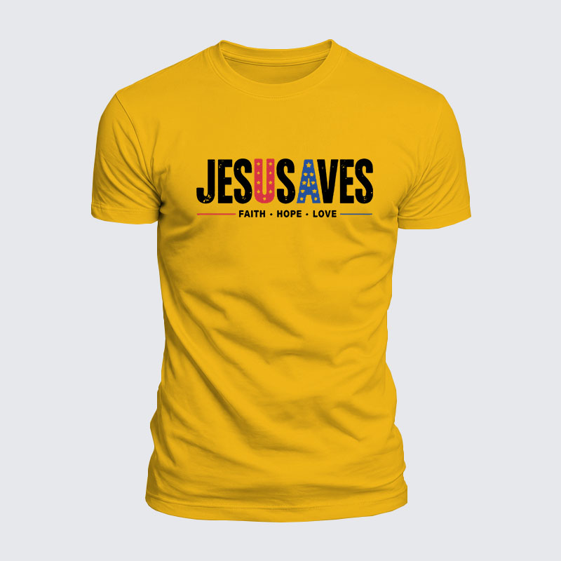 Luxe Mercerized Cotton Tee - Jesus Saves