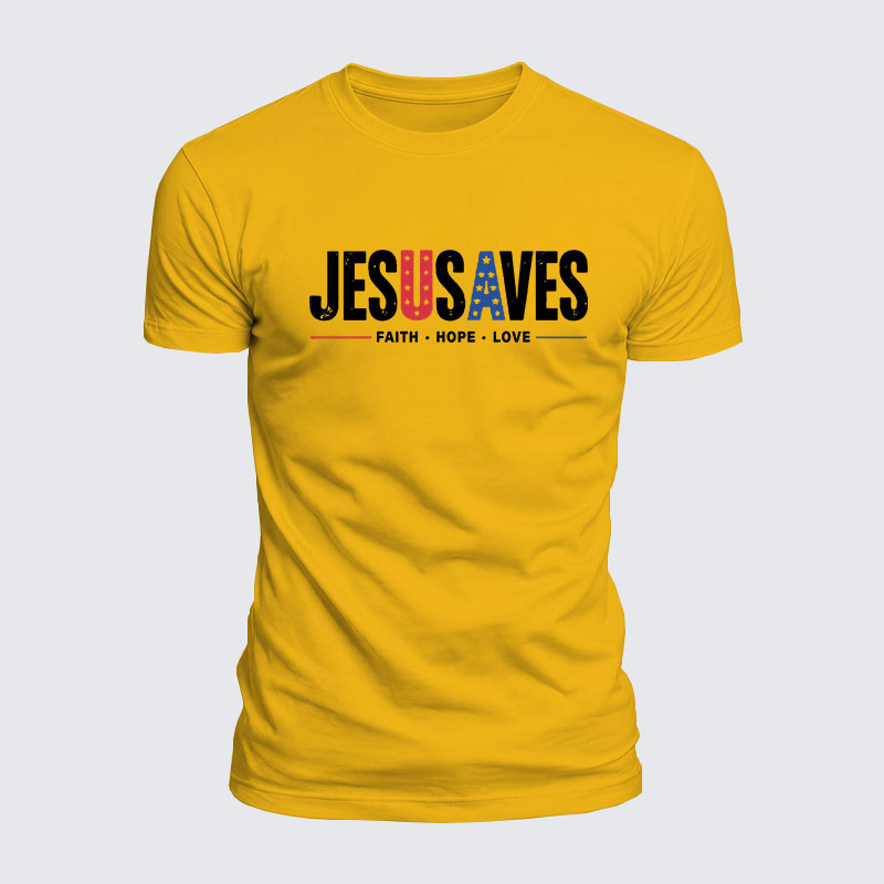 Luxe Mercerized Cotton Tee - Jesus Saves