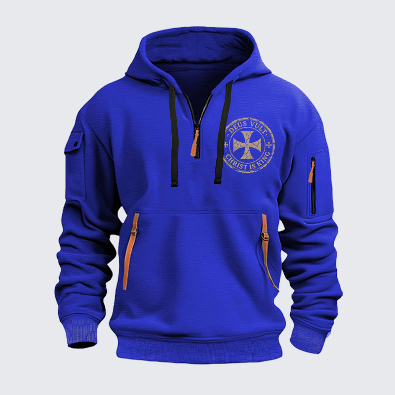 Zipper Hoodies - Deus Vult Christ Is King
