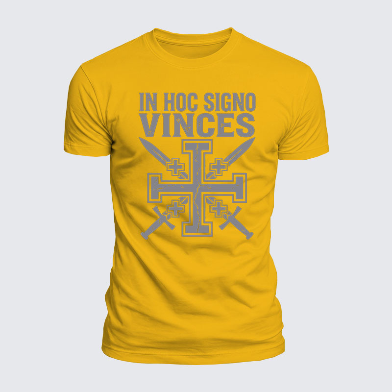 Luxe Mercerized Cotton Tee - In Hoc Signo Vinces 