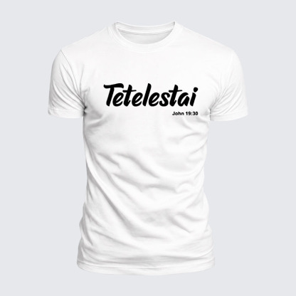 Luxe Mercerized Cotton Tee - Tetelestai John 19 : 30