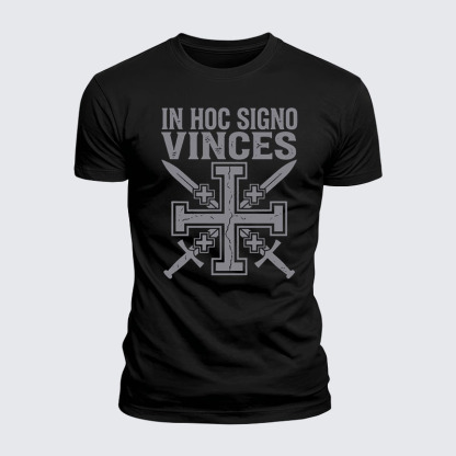 Luxe Mercerized Cotton Tee - In Hoc Signo Vinces 