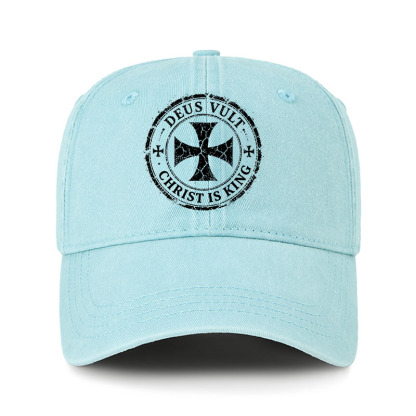 Heritage Washed Cap - Deus Vult Christ Is King