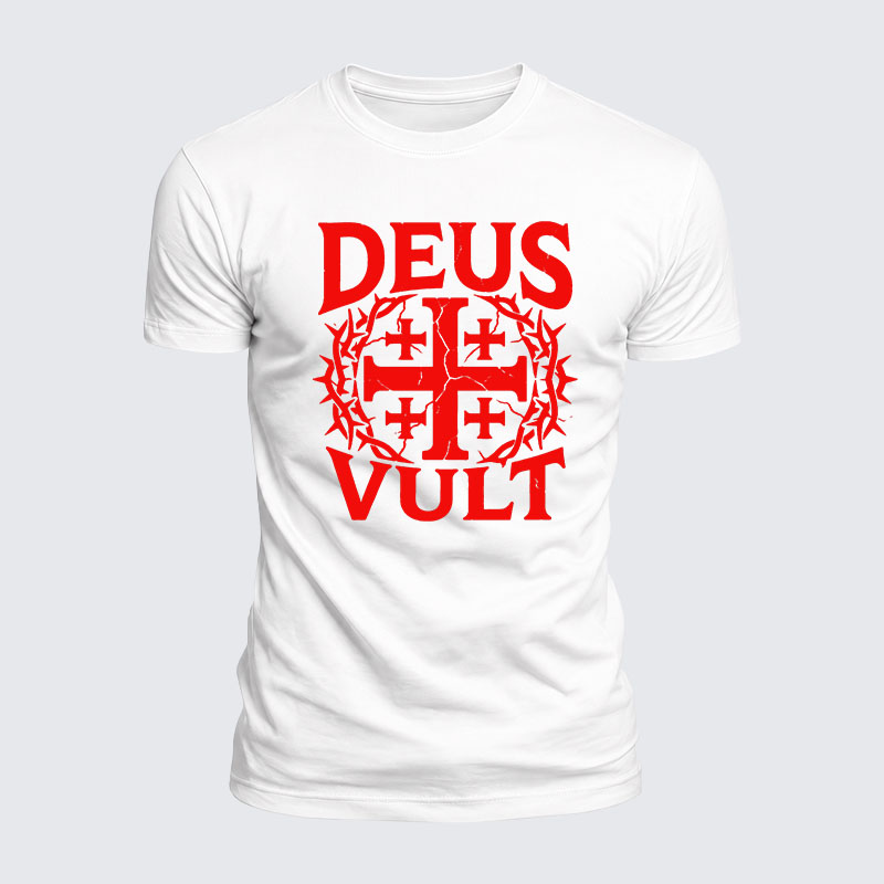 Luxe Mercerized Cotton Tee - Deus Vult 