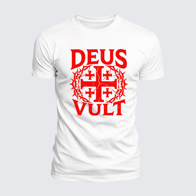Luxe Mercerized Cotton Tee - Deus Vult 