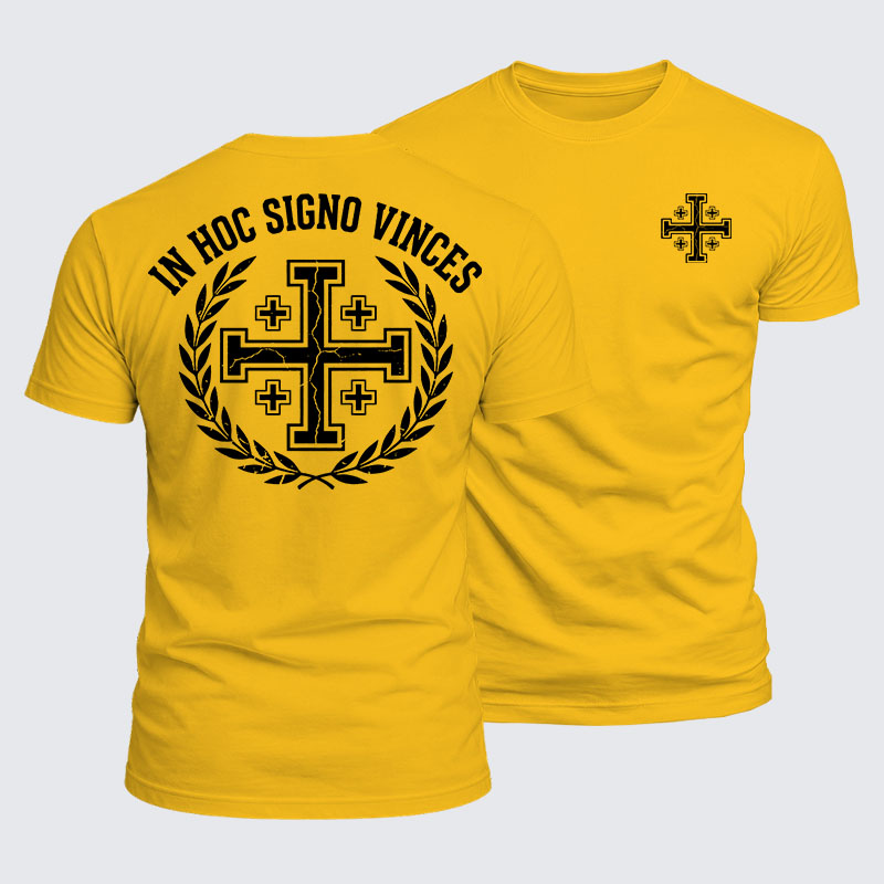 Luxe Mercerized Cotton Tee - In Hoc Signo Vinces 