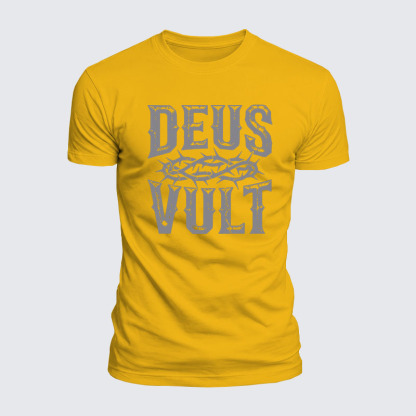 Luxe Mercerized Cotton Tee - Deus Vult