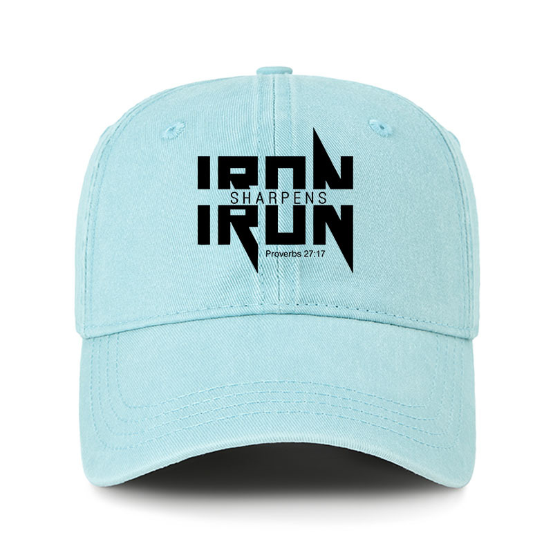Heritage Washed Cap - Iron Sharpens Iron - Proverbs 27:17