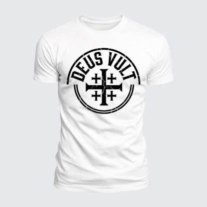 Luxe Mercerized Cotton Tee - Deus Vult 