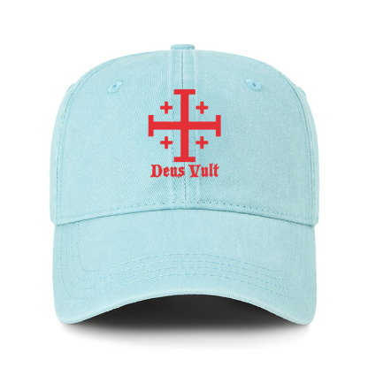 Heritage Washed Cap - Jerusalem Cross Deus Vult