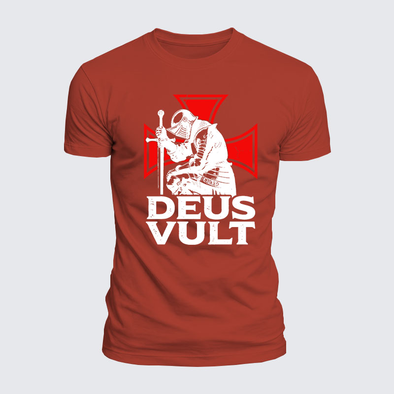 Luxe Mercerized Cotton Tee - Deus Vult