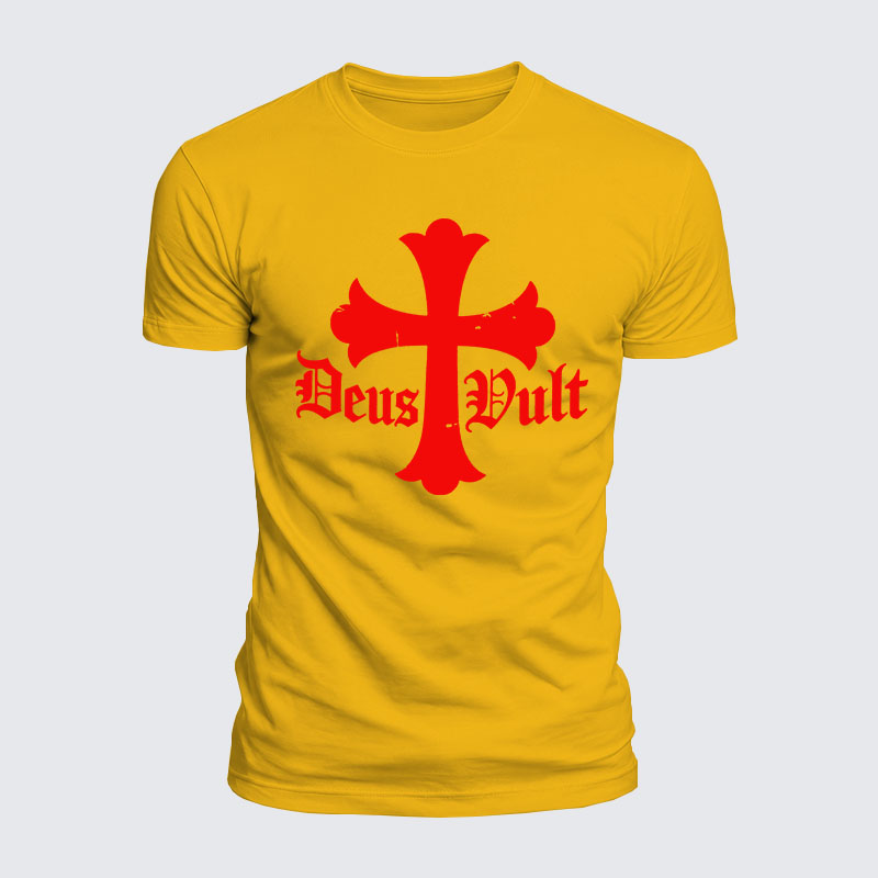Luxe Mercerized Cotton Tee - Deus Vult