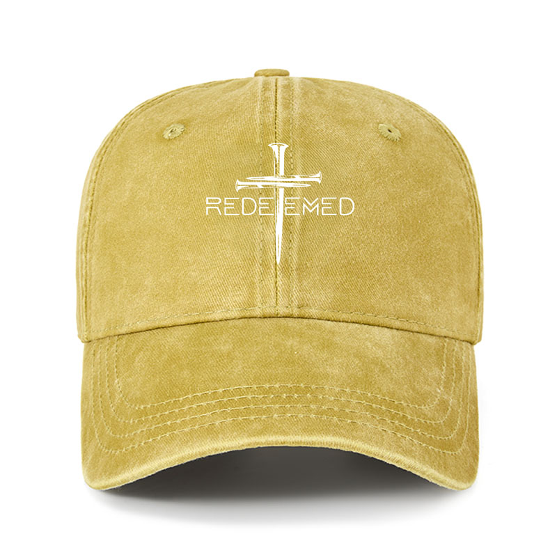 Heritage Washed Cap - Cross Nails Redeemed