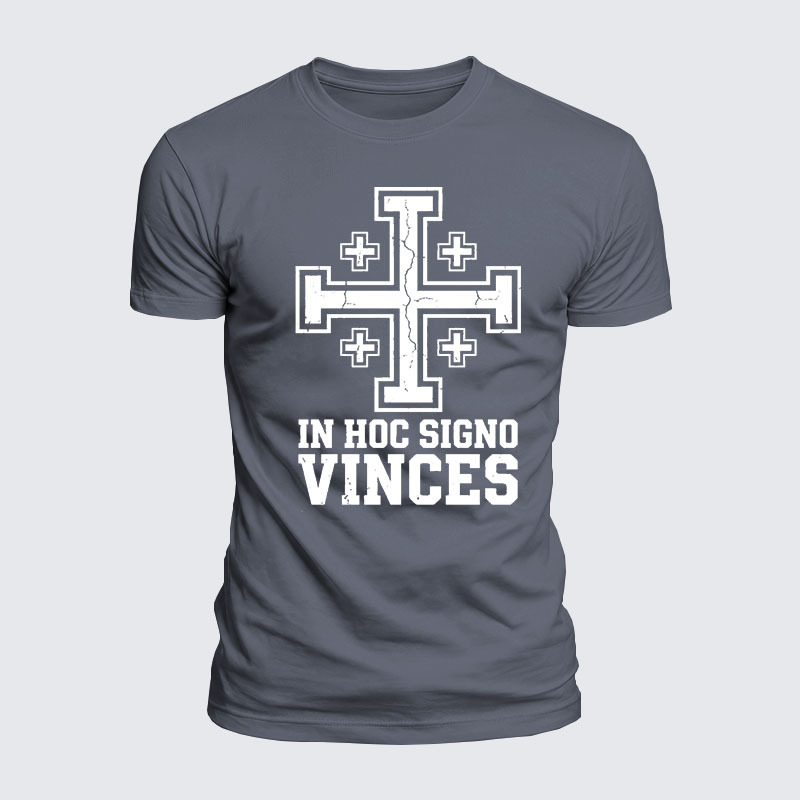 Luxe Mercerized Cotton Tee - In Hoc Signo Vinces 