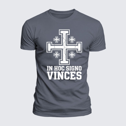 Luxe Mercerized Cotton Tee - In Hoc Signo Vinces 