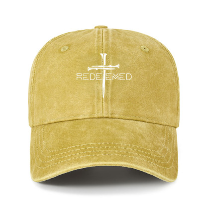 Heritage Washed Cap - Cross Nails Redeemed