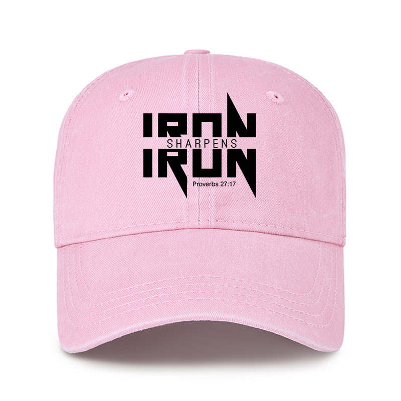 Heritage Washed Cap - Iron Sharpens Iron - Proverbs 27:17