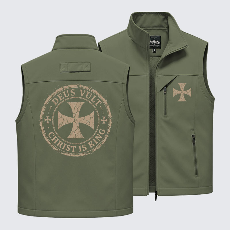 Deus Vult Christ Is King Outdoor Quick-dry Vest