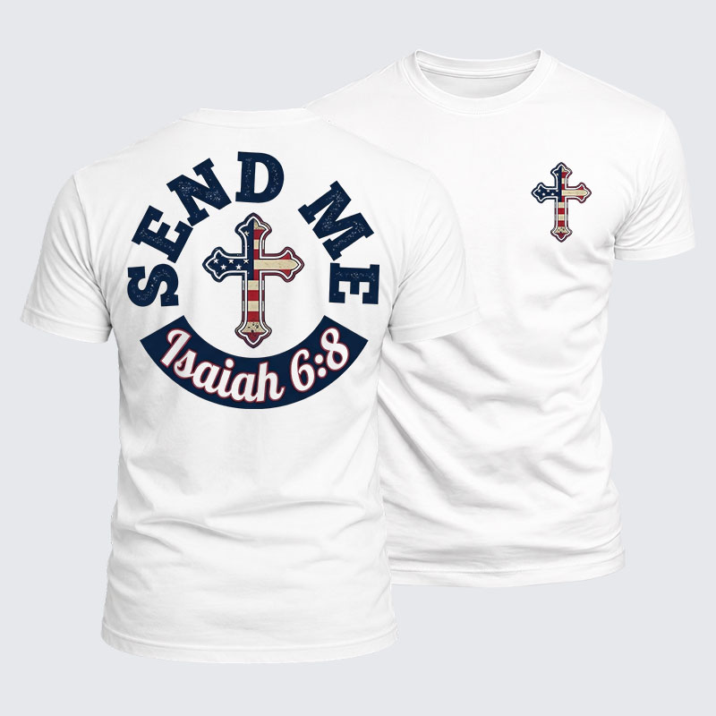 Luxe Mercerized Cotton Tee - Isaiah 6:8 - SEND ME