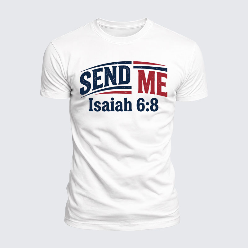 Luxe Mercerized Cotton Tee - Isaiah 6:8 - SEND ME
