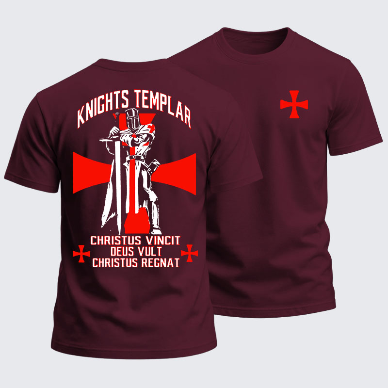 Heavyweight Cotton Tee - Knights Templar Crusader