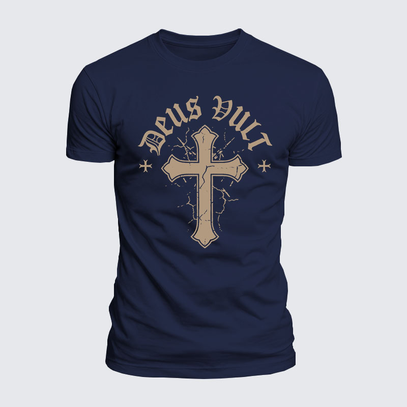 Luxe Mercerized Cotton Tee - Deus Vult