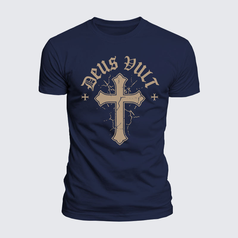 Luxe Mercerized Cotton Tee - Deus Vult