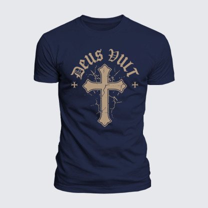 Luxe Mercerized Cotton Tee - Deus Vult