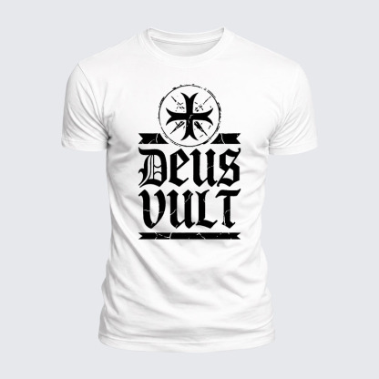 Luxe Mercerized Cotton Tee - Deus Vult