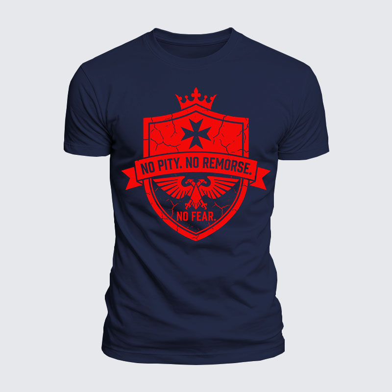 Luxe Mercerized Cotton Tee -  No Pity No Remorse No Fear