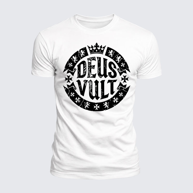 Luxe Mercerized Cotton Tee - Deus Vult