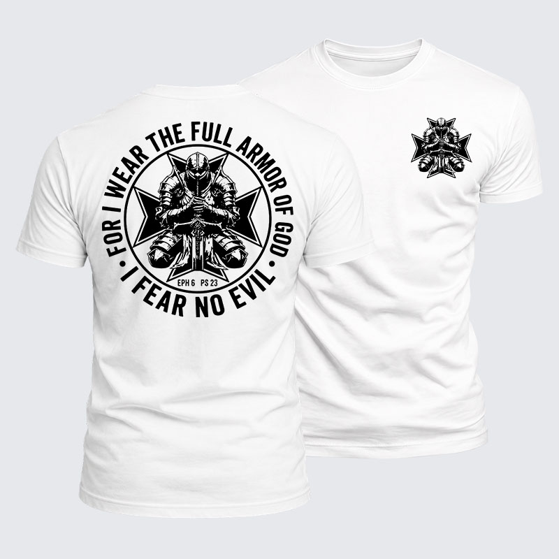 Luxe Mercerized Cotton Tee - Fear No Evil