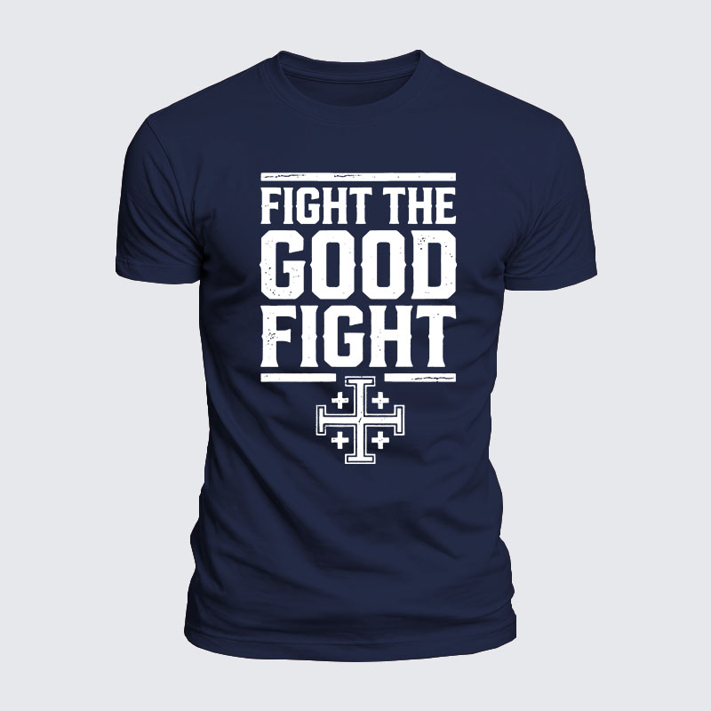 Luxe Mercerized Cotton Tee -  Fight the Good Fight