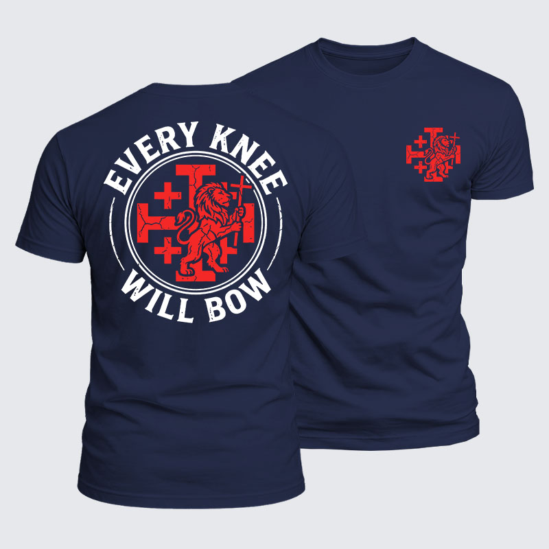Luxe Mercerized Cotton Tee -  Every Knee Will Bow