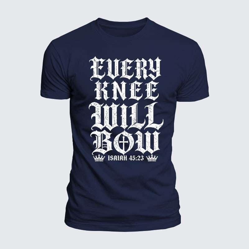 [Copy]Luxe Mercerized Cotton Tee -  Every Knee Will Bow