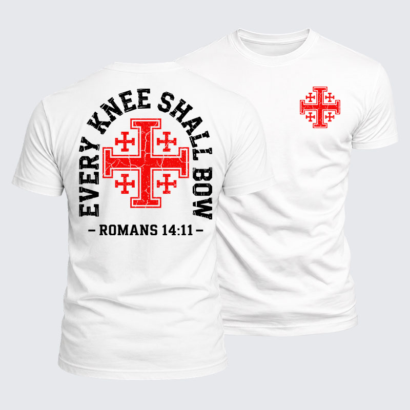 [Copy]Luxe Mercerized Cotton Tee -  Every Knee Will Bow
