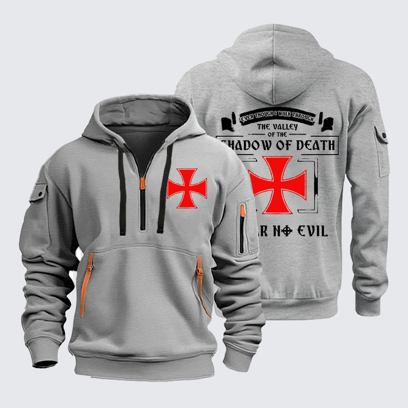 Zipper Hoodies - Even Though I Walk Through The Valley Of The Shadow Of Death, I Fear No Evil.