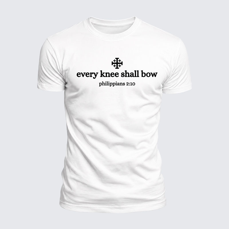 [Copy]Luxe Mercerized Cotton Tee -  Every Knee Will Bow