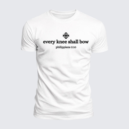 [Copy]Luxe Mercerized Cotton Tee -  Every Knee Will Bow