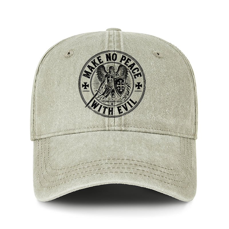 Heritage Washed Cap - Make No Peace With Evil